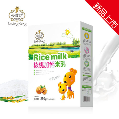 愛茵坊核桃加鈣米乳（盒裝）