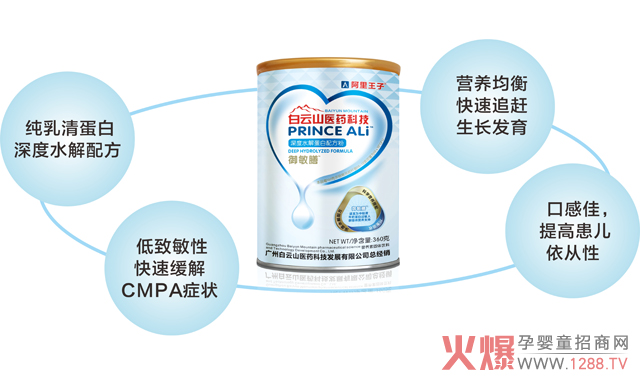 宝宝牛奶蛋白过敏怎么办?广药白云山制定完美