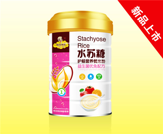   歐貝米拉水蘇糖護(hù)暢營(yíng)養(yǎng)餐米粉益生菌配方聽(tīng)裝