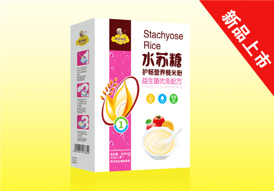  歐貝米拉水蘇糖護(hù)暢營(yíng)養(yǎng)餐米粉益生菌配方盒裝