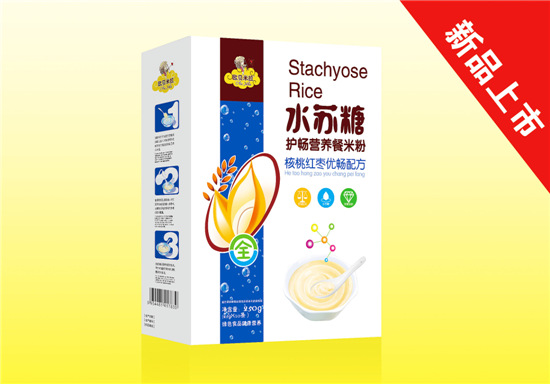   歐貝米拉水蘇糖護(hù)暢營(yíng)養(yǎng)餐米粉核桃紅棗配方盒裝
