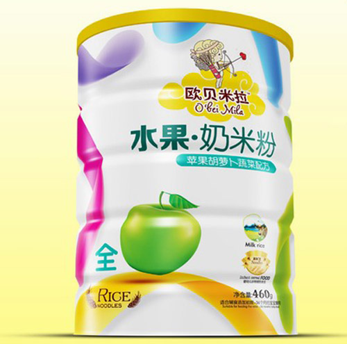   歐貝米拉蘋果胡蘿卜蔬菜奶米粉鐵聽