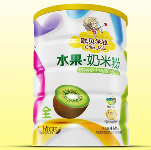   歐貝米拉獼猴桃牛肉番茄奶米粉鐵聽