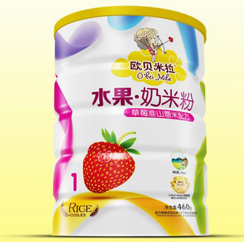   歐貝米拉草莓淮山薏米奶米粉鐵聽