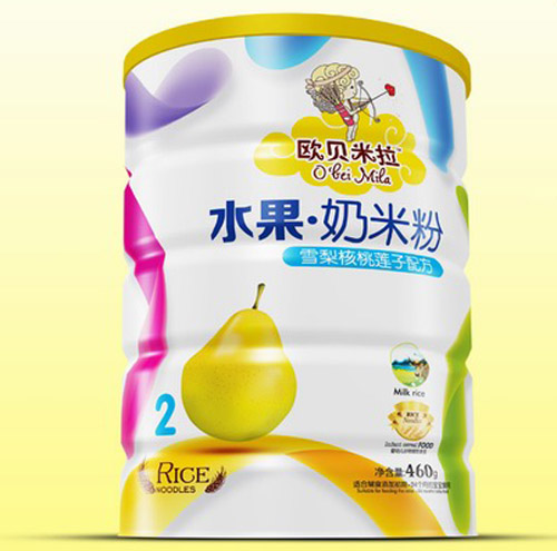   歐貝米拉雪梨核桃蓮子奶米粉鐵聽
