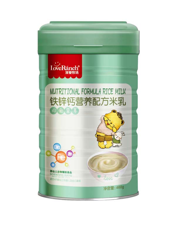   深愛牧場鈣鐵鋅營養(yǎng)配方米乳聽裝