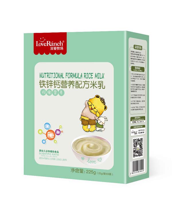   深愛牧場鈣鐵鋅營養(yǎng)配方米乳盒裝