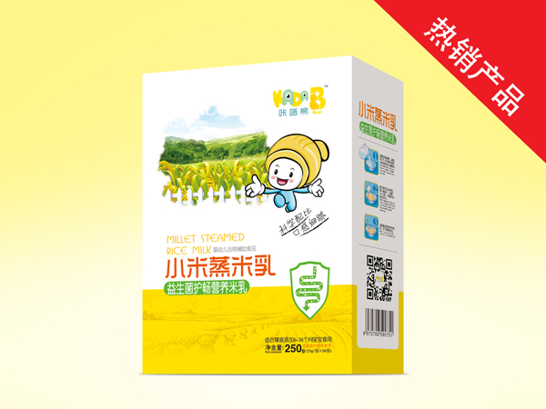   咔嗒熊小米蒸米乳-益生菌護暢盒裝