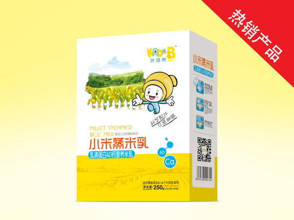   咔嗒熊小米蒸米乳-乳清蛋白AD鈣盒裝