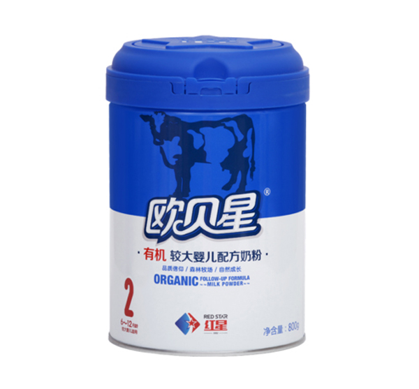 欧贝星有机较大婴儿配方奶粉2段800g - 副本