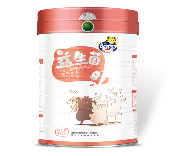   貝生元益生菌核桃淮山營養(yǎng)米乳聽裝