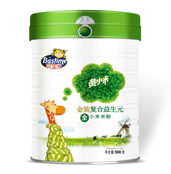   貝生元金裝復(fù)合益生元黃小米米粉聽裝