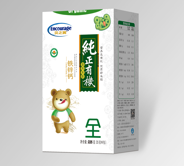   貝之翼鐵鋅鈣純有機(jī)米粉-盒裝