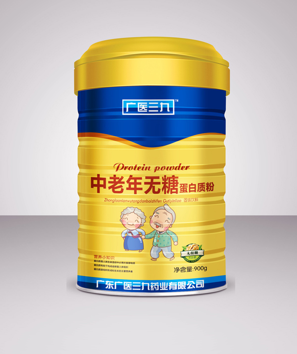  廣醫(yī)三九中老年無糖蛋白質(zhì)粉