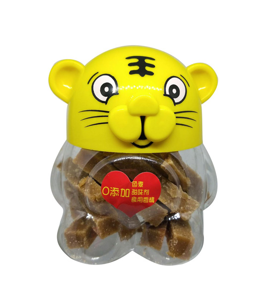   吉牯利老虎型卡通山楂黃色