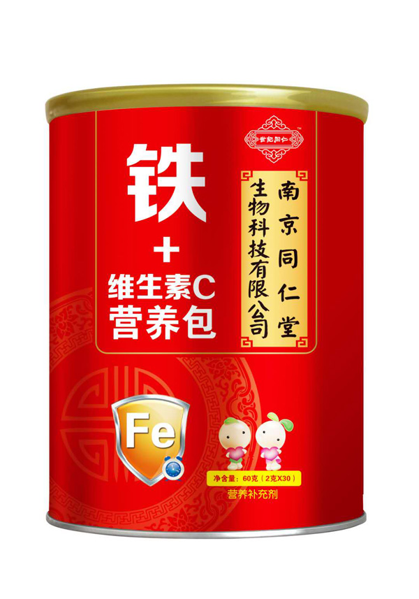   南京同仁堂世紀(jì)同仁鐵+維生素C營養(yǎng)包