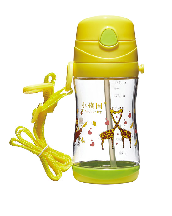 小孩國tritan雙色兩用水壺黃色350ML.jpg