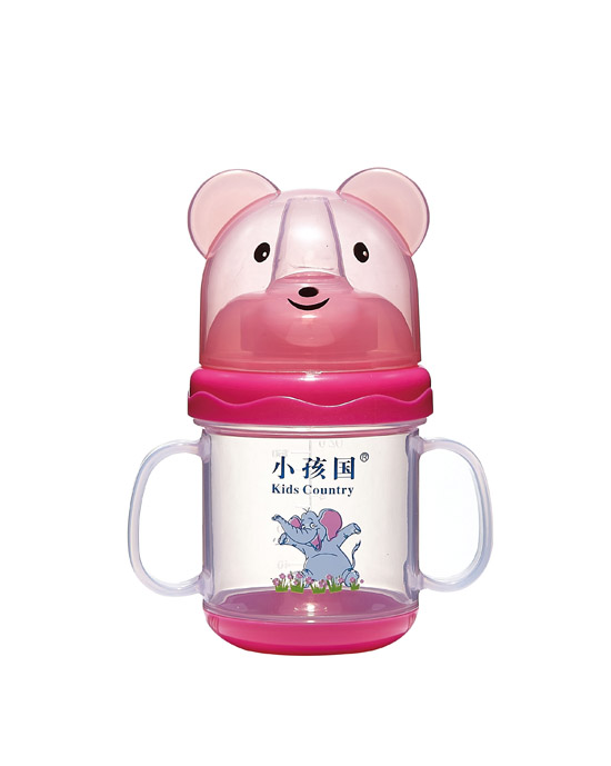 小孩國道達爾小熊雙色學(xué)飲杯粉色180ML.jpg