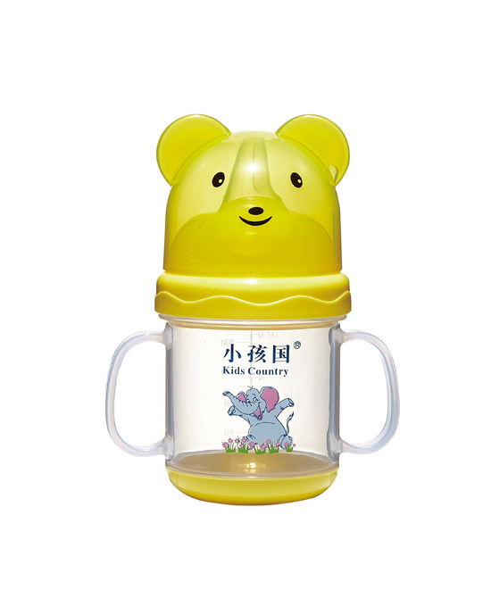 小孩國道達爾小熊雙色學(xué)飲杯黃色180ML.jpg