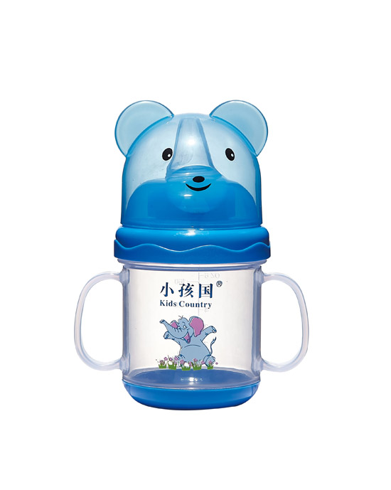 小孩國道達爾小熊雙色學(xué)飲杯藍色180ML.jpg