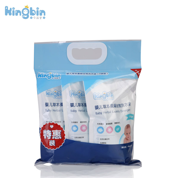 今品堂嬰兒草本柔順全效洗衣液500ml×3袋