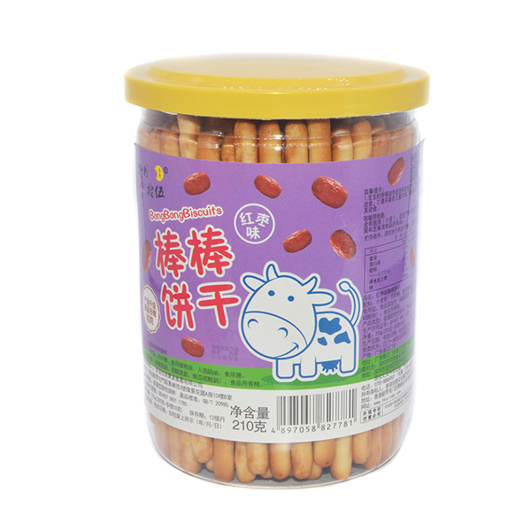   捌月拾伍棒棒餅干紅棗味210g