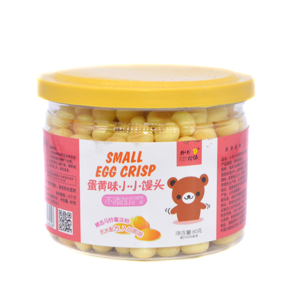   捌月拾伍小小饅頭小熊蛋黃味80g