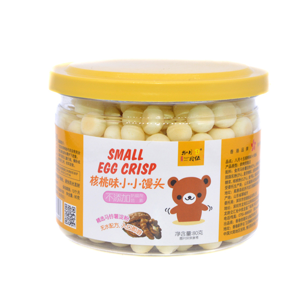   捌月拾伍小小饅頭小熊核桃味80g