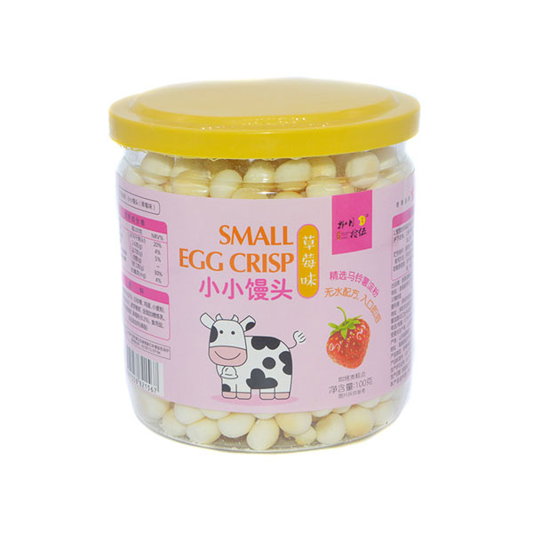   捌月拾伍小小饅頭小牛草莓味100g