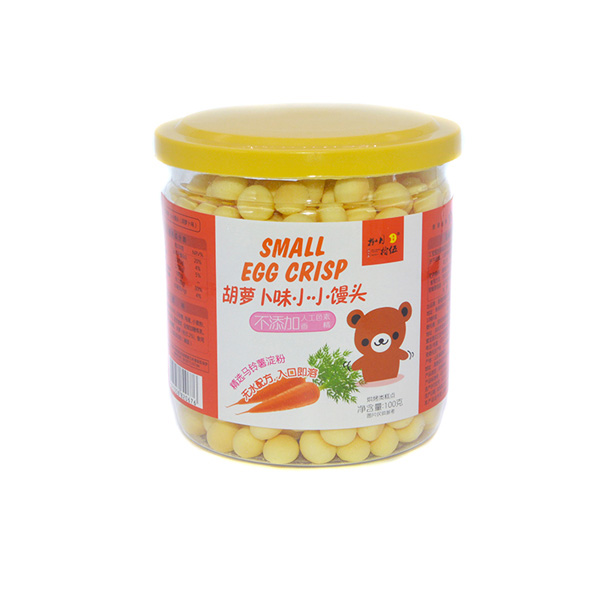   捌月拾伍小小饅頭小熊胡蘿卜味100g