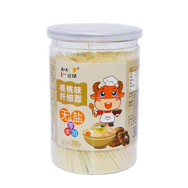  捌月拾伍無鹽核桃味纖細(xì)面