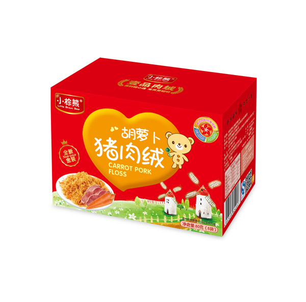  小棕熊胡蘿卜豬肉絨80g