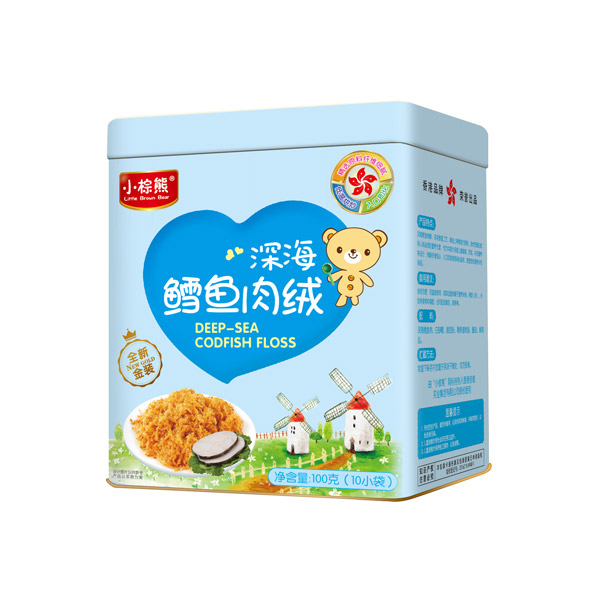  小棕熊深海鱈魚肉絨鐵罐