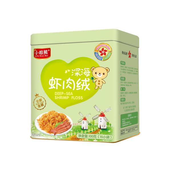  小棕熊深海蝦肉絨鐵罐