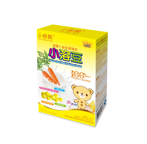  小棕熊胡蘿卜益生菌酸奶小溶豆