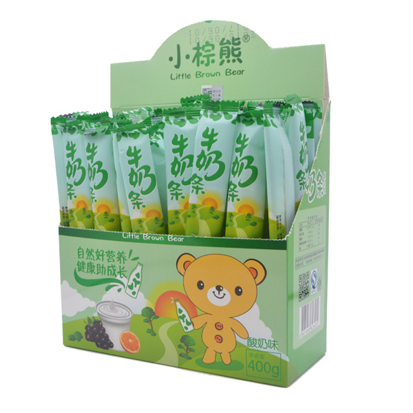  小棕熊酸奶牛奶條內(nèi)盒400g
