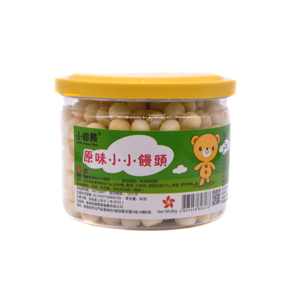  小棕熊小小饅頭原味80g