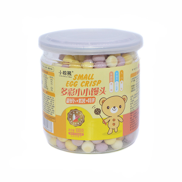  小棕熊多彩小小饅頭胡蘿卜+紫薯+特濃100g