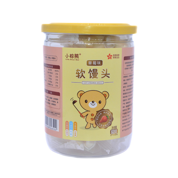  小棕熊軟饅頭草莓味