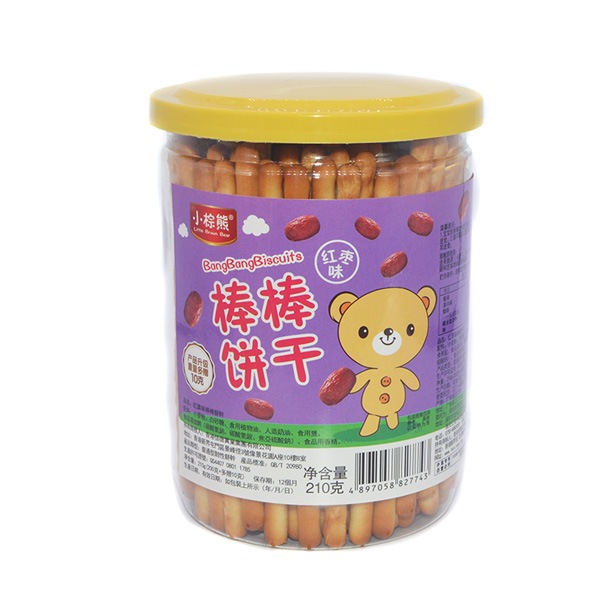  小棕熊棒棒餅干紅棗味210g