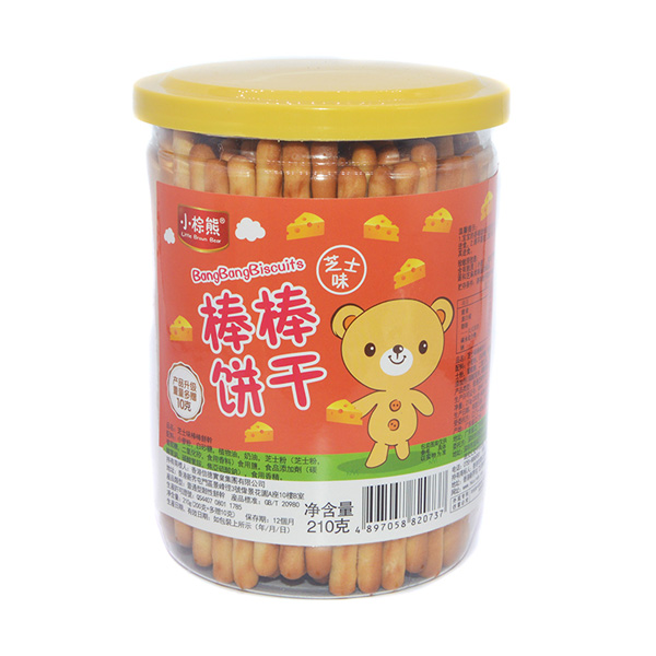  小棕熊棒棒餅干芝士味210g