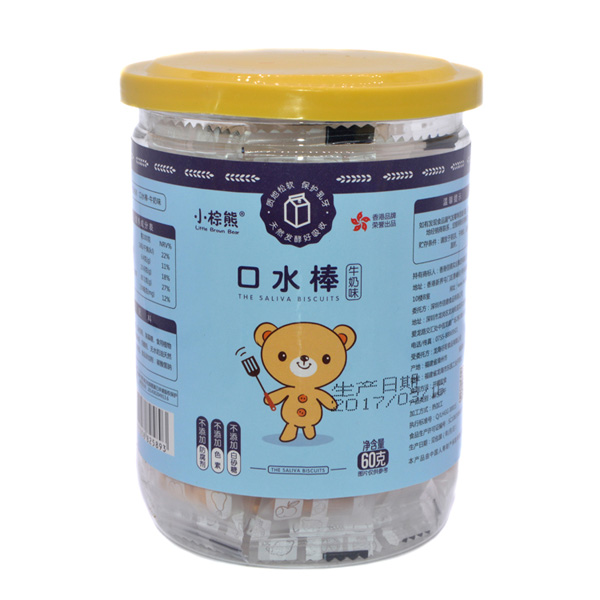  小棕熊口水棒牛奶味