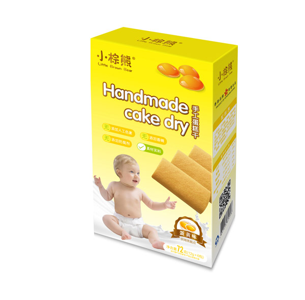 小棕熊手工蛋黃味蛋糕干72g