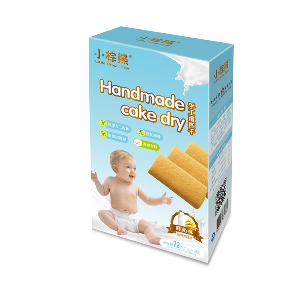   小棕熊手工鮮奶味蛋糕干72g