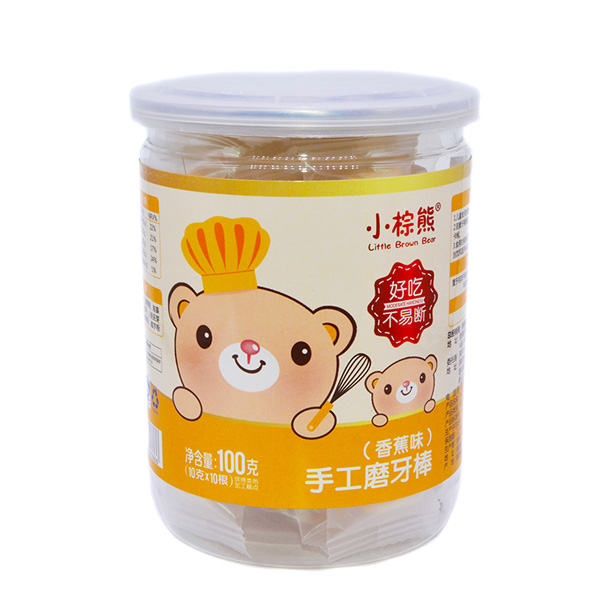  小棕熊手工磨牙棒香蕉味罐裝