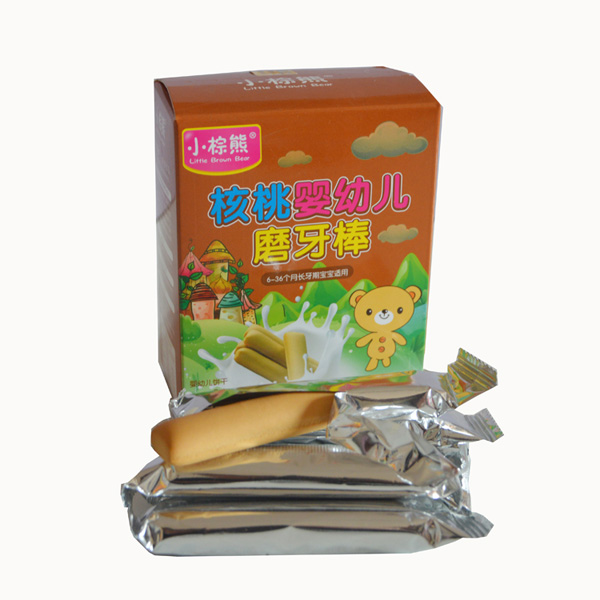  小棕熊核桃磨牙棒盒裝