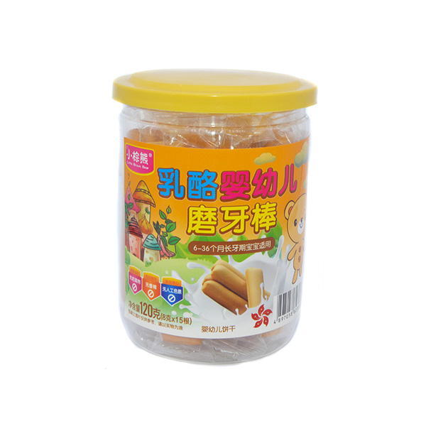  小棕熊乳酪磨牙棒罐裝120g