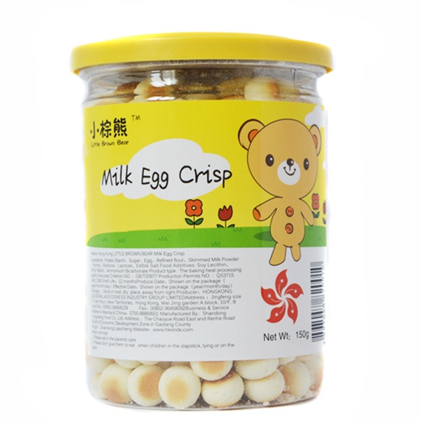  小棕熊原味牛奶蛋酥150g正
