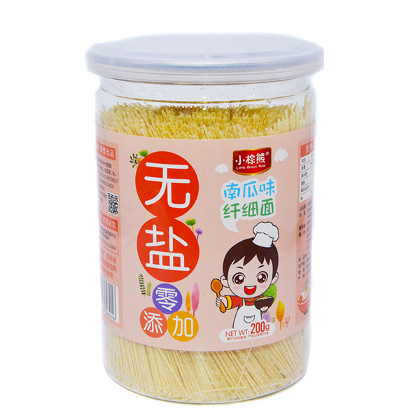   小棕熊無(wú)鹽纖細(xì)面南瓜味