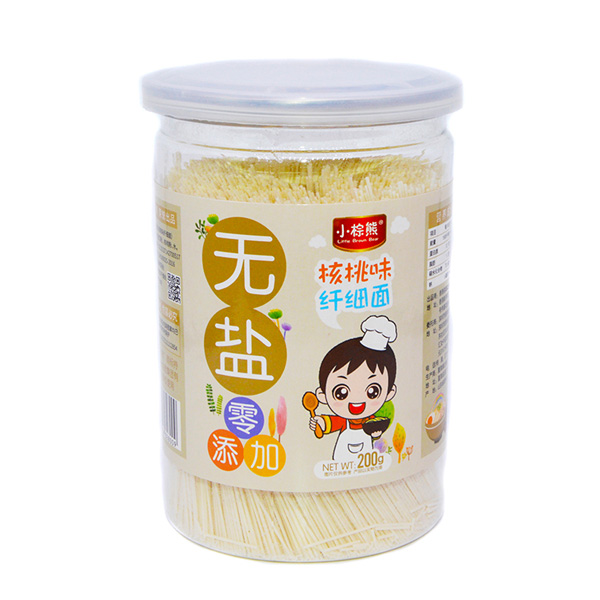   小棕熊無(wú)鹽纖細(xì)面核桃味